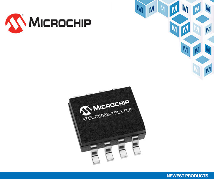 Mouser Electronics sta distribuendo il dispositivo di autenticazione crittografica ATECC608B di Microchip per i sistemi connessi sicuri